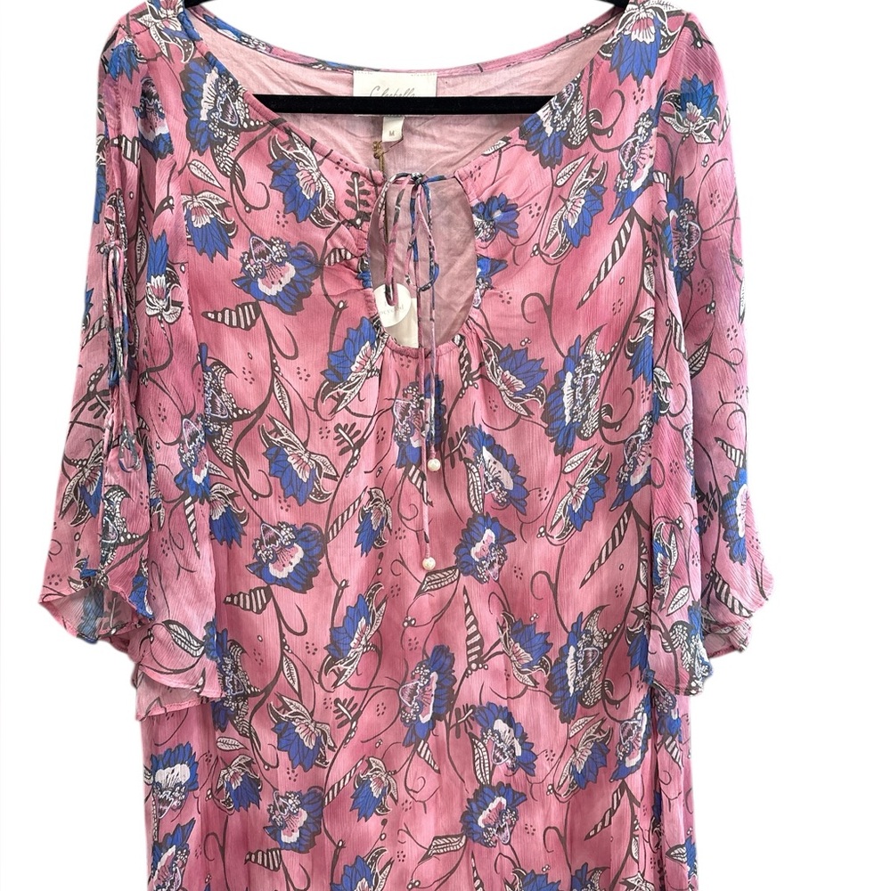 NWT Cleobella Elena Lotus Print Tiered Maxi Dress MSRP $179 Size Medium - Picture 3 of 7